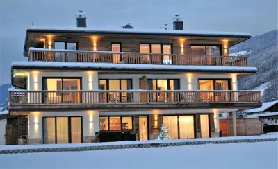 Ein allgemeiner Bergblick oder ein Berglick von der Ferienwohnung aus