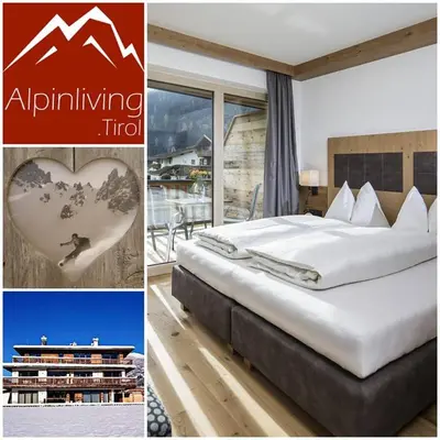 Ein Bett oder Betten in einem Zimmer der Unterkunft Alpinliving.Tirol