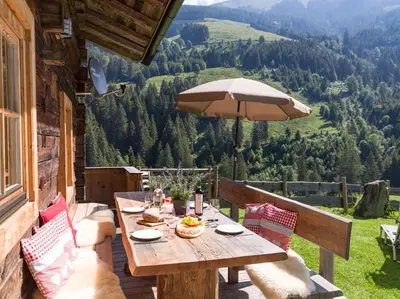 Naturlandschaft in der Nähe des Chalets