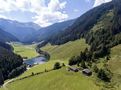 Naturlandschaft in der Nähe des Chalets