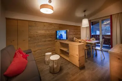 TV/Unterhaltungsangebot in der Unterkunft Appartements Die Rifflerin