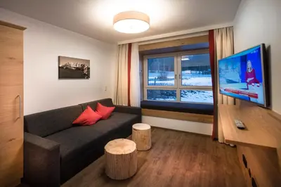 TV/Unterhaltungsangebot in der Unterkunft Appartements Die Rifflerin