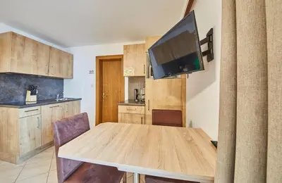 Küche/Küchenzeile in der Unterkunft Ski & Bike Appartements Forsthaus