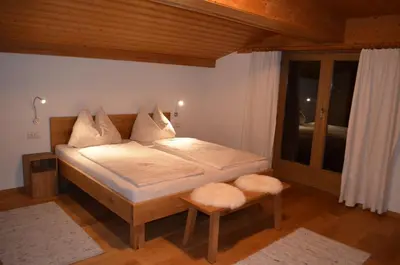 Ein Bett oder Betten in einem Zimmer der Unterkunft Haus Plangger