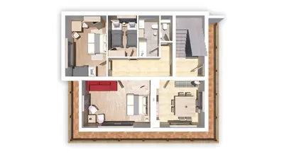 Grundriss der Unterkunft Appartments Hofer