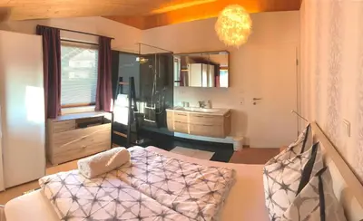 Ein Bett oder Betten in einem Zimmer der Unterkunft 