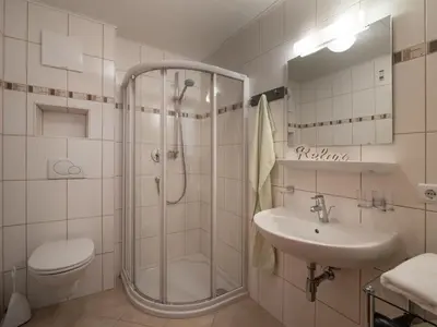 Ein Badezimmer in der Unterkunft Apart Magdalena