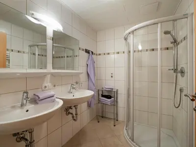 Ein Badezimmer in der Unterkunft Apart Magdalena