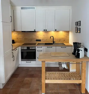 Küche/Küchenzeile in der Unterkunft Ferienwohnung Gruber-Hansen