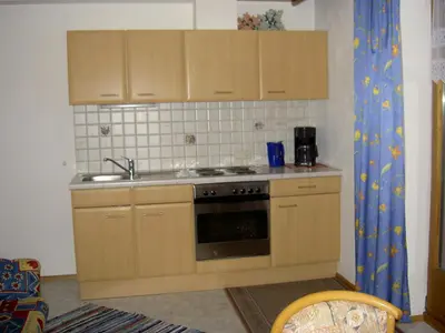 Küche/Küchenzeile in der Unterkunft Ferienwohnung Aschenwald