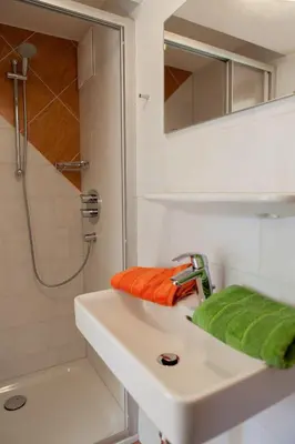 Ein Badezimmer in der Unterkunft Hohe Tauernblick