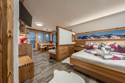 Ein Bett oder Betten in einem Zimmer der Unterkunft Apartment-Schöser