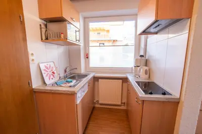 Küche/Küchenzeile in der Unterkunft Sonnseitn Appartements