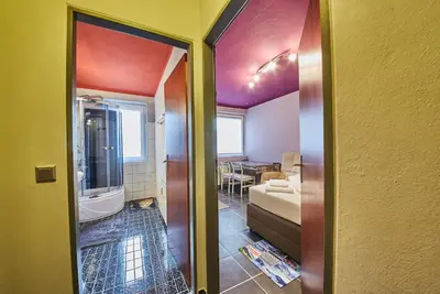 Ein Bett oder Betten in einem Zimmer der Unterkunft Appartement Snowflake