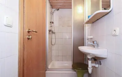 Ein Badezimmer in der Unterkunft Ferienwohnung In Ruhiger Lage