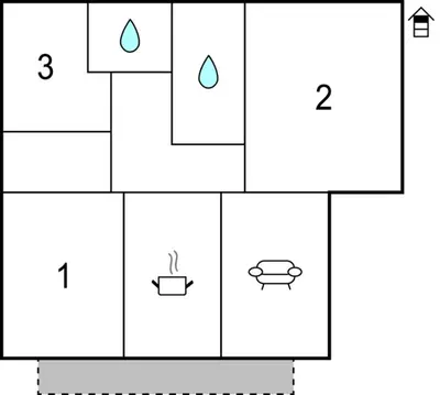 Grundriss der Unterkunft Ferienwohnung In Ruhiger Lage