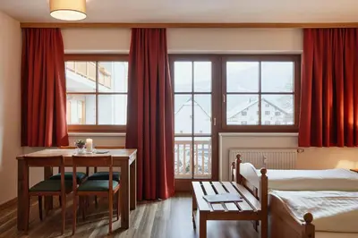 Ein Bett oder Betten in einem Zimmer der Unterkunft Appartement Oberwirt Ferienwohnung