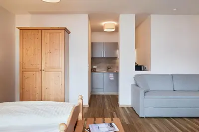 Ein Bett oder Betten in einem Zimmer der Unterkunft Appartement Oberwirt Ferienwohnung
