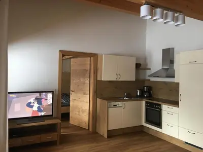Küche/Küchenzeile in der Unterkunft Appartement Mühlhäusl