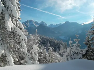 Naturlandschaft in der Nähe des Chalets
