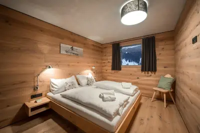 Ein Bett oder Betten in einem Zimmer der Unterkunft Smaragdjuwel
