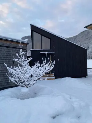 Stoaberg Lodge im Winter