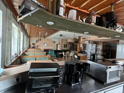 Ein Sitzbereich in der Unterkunft Ferienhaus Dankl