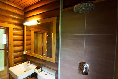 Ein Badezimmer in der Unterkunft Chalet Grand Wastl