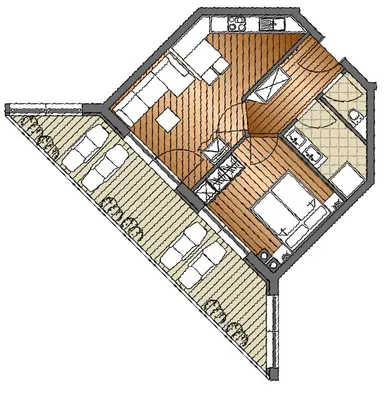 Grundriss der Unterkunft Biohotel Castello Königsleiten