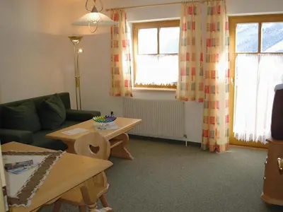 Ein Sitzbereich in der Unterkunft Appartement La Piazza