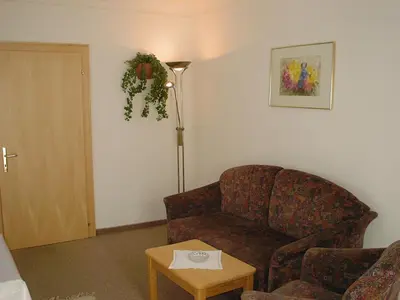 Ein Sitzbereich in der Unterkunft Appartement La Piazza