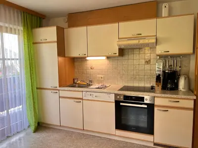 Küche/Küchenzeile in der Unterkunft Apartment Bauernhof Gasteg - S by Interhome