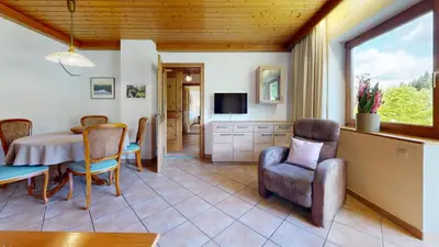 Ein Sitzbereich in der Unterkunft Ferienhaus Joel