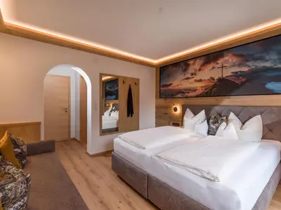 Ein Bett oder Betten in einem Zimmer der Unterkunft Ferienhof Hubertus