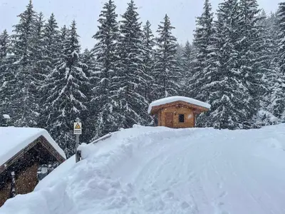 Wasserfallhütte Saalbach im Winter