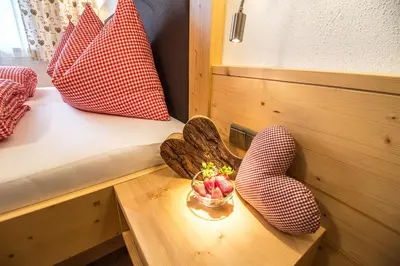 Ein Sitzbereich in der Unterkunft Ferienhof Stoffer