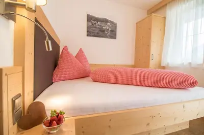 Ein Bett oder Betten in einem Zimmer der Unterkunft Ferienhof Stoffer