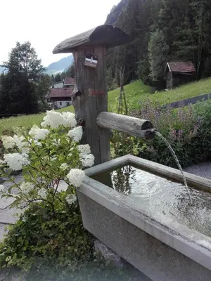 Ein Garten an der Unterkunft Ferienhaus Sonnhof am Walchsee