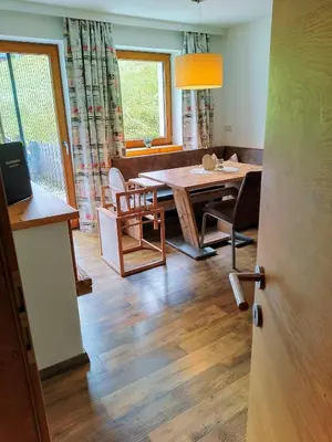 Ein Sitzbereich in der Unterkunft Appartements Kolberhof