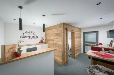 Küche/Küchenzeile in der Unterkunft Gästehaus Hain