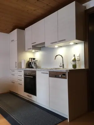 Küche/Küchenzeile in der Unterkunft Appartement Wörgötter Evi