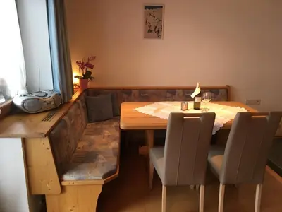 Ein Sitzbereich in der Unterkunft Appartement Wörgötter Evi