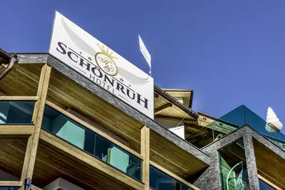 Ein Zertifikat, Auszeichnung, Logo oder anderes Dokument, das in der Unterkunft Hotel Schönruh ausgestellt ist