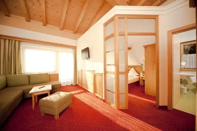 Ein Sitzbereich in der Unterkunft Hotel Das Kohlmais - direkt an der Kohlmaisbahn