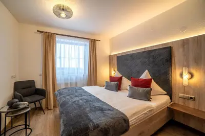 Ein Bett oder Betten in einem Zimmer der Unterkunft Landhaus Schiestl
