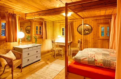Ein Bett oder Betten in einem Zimmer der Unterkunft Noba Hof