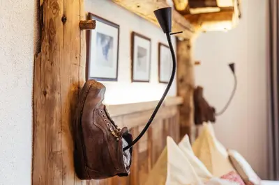 Ein Bett oder Betten in einem Zimmer der Unterkunft Pension Seighof