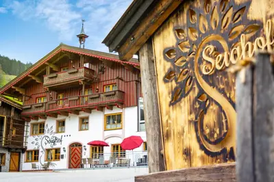 Das Gebäude in dem sich die Pension befindet