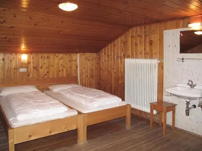 Ein Bett oder Betten in einem Zimmer der Unterkunft Holiday Home Schwalbenhof by Interhome