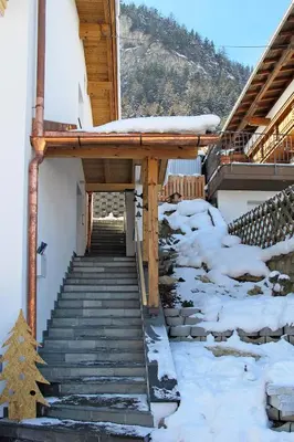 Ein allgemeiner Bergblick oder ein Berglick von der Ferienwohnung aus